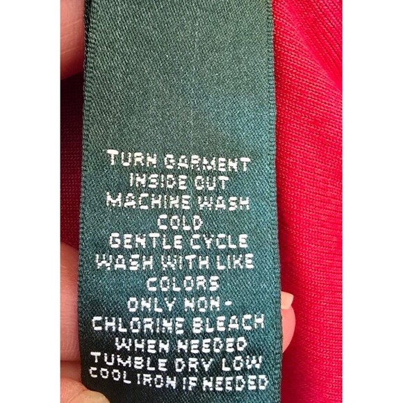 Lauren Ralph Lauren Active Velvet Velour Zip Up Red Training Jacket Size large - Picture 7 of 9